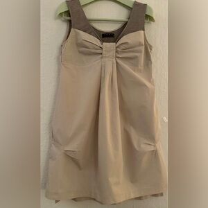 TCEC Kaki-colored A-Line Dress (Petite 6)